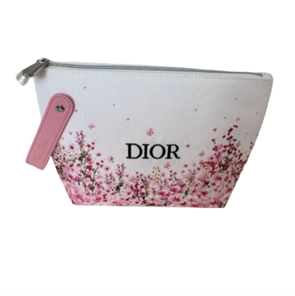 Dior Floral Cosmetic Bag Pouch Trousse Makeup Case Clutch Gift with purchase - Picture 1 of 6
